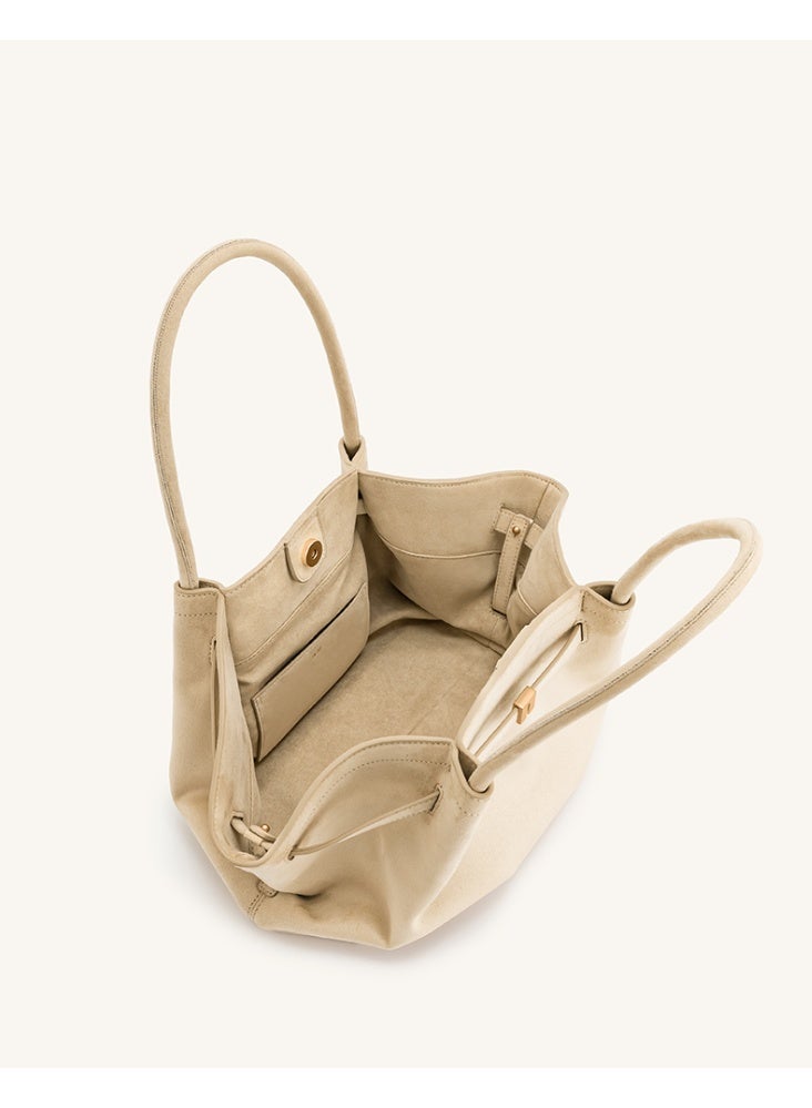 JW PEI JW PEI Hana Large Size New Style Women's Single-Shoulder Handheld Bag, Large-Capacity Commuter Tote Bag  - Image 5
