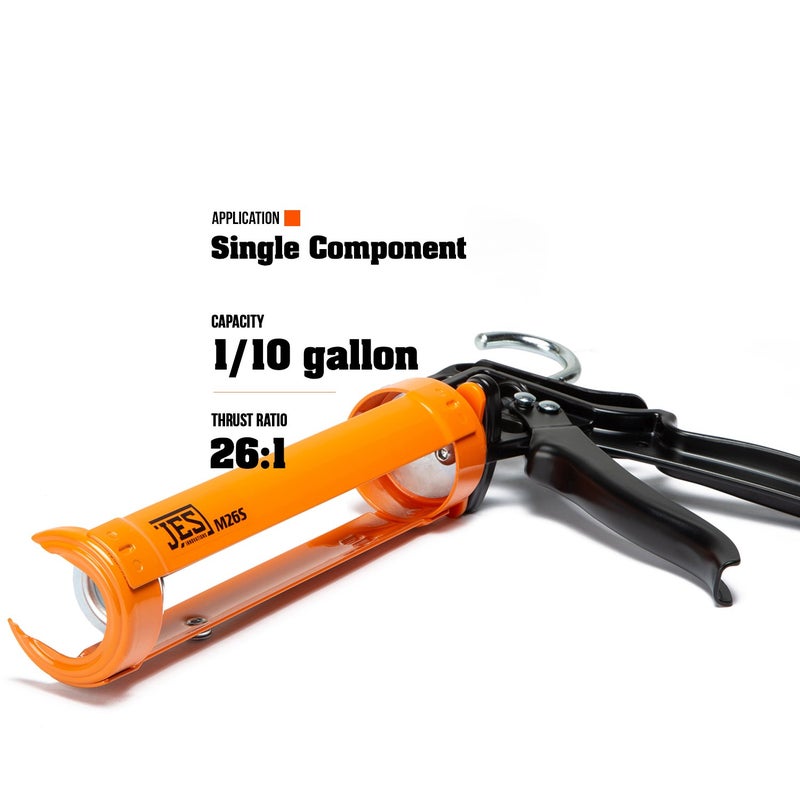 JES M26S 10 oz. 26:1 High Thrust Caulk and Adhesive Gun - Image 2