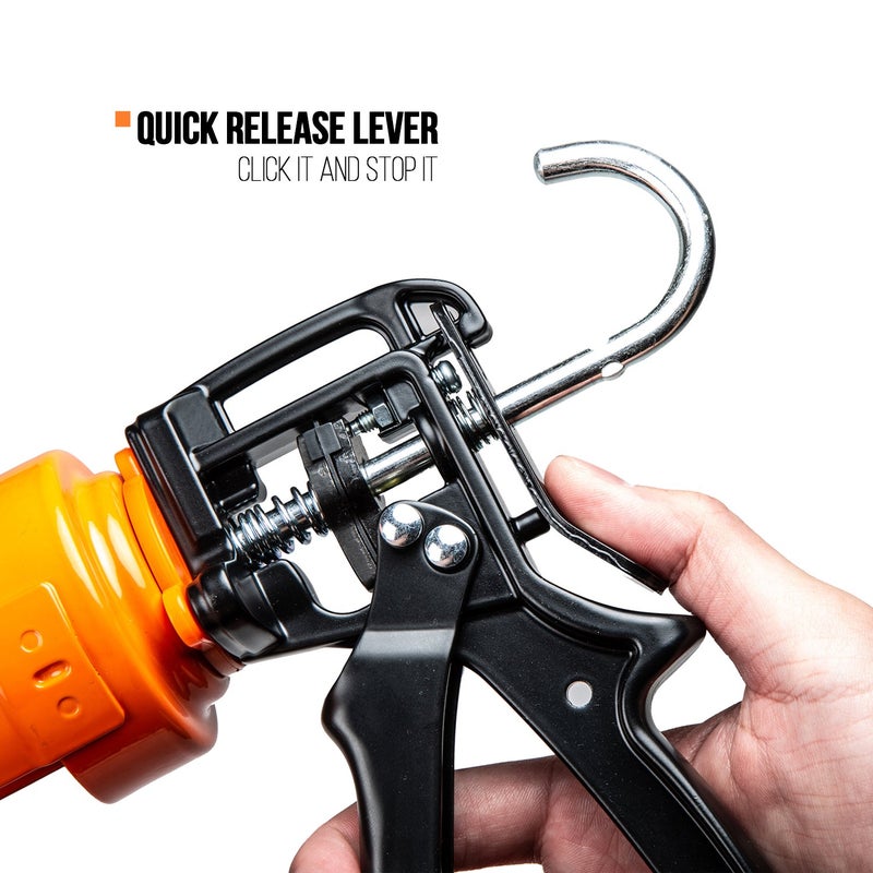 JES M26S 10 oz. 26:1 High Thrust Caulk and Adhesive Gun - Image 5