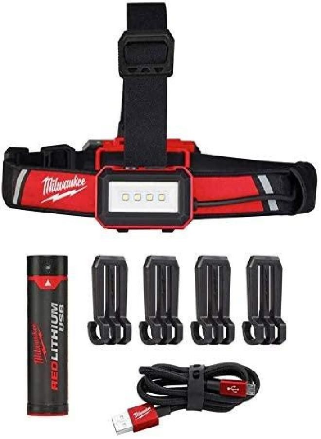 Milwaukee Milwaukee 600 Lumens LED USB Rechargeable Low-Profile Hard Hat Headlamp - Image 1