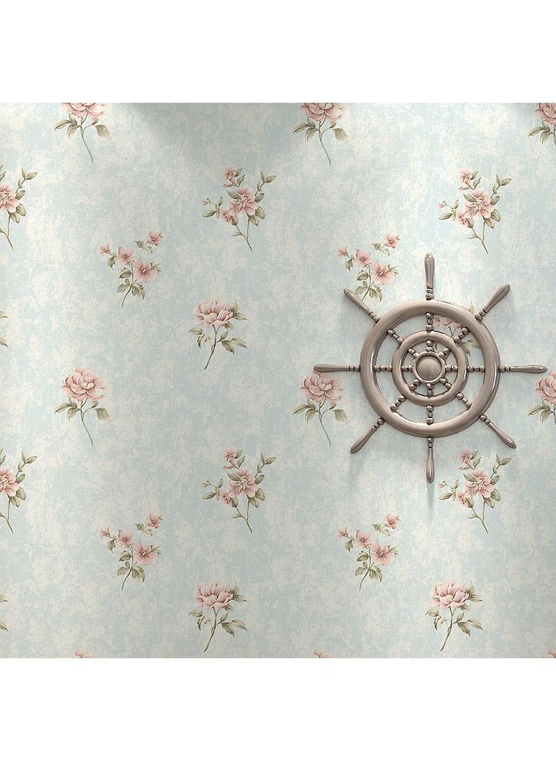 Bluejw - 3D Countryside Floral Wallpaper Simple For Bedrooms Living Rooms Hotel Beauty Salons Warm Roses Finely Pressed Wallpaper - Image 1