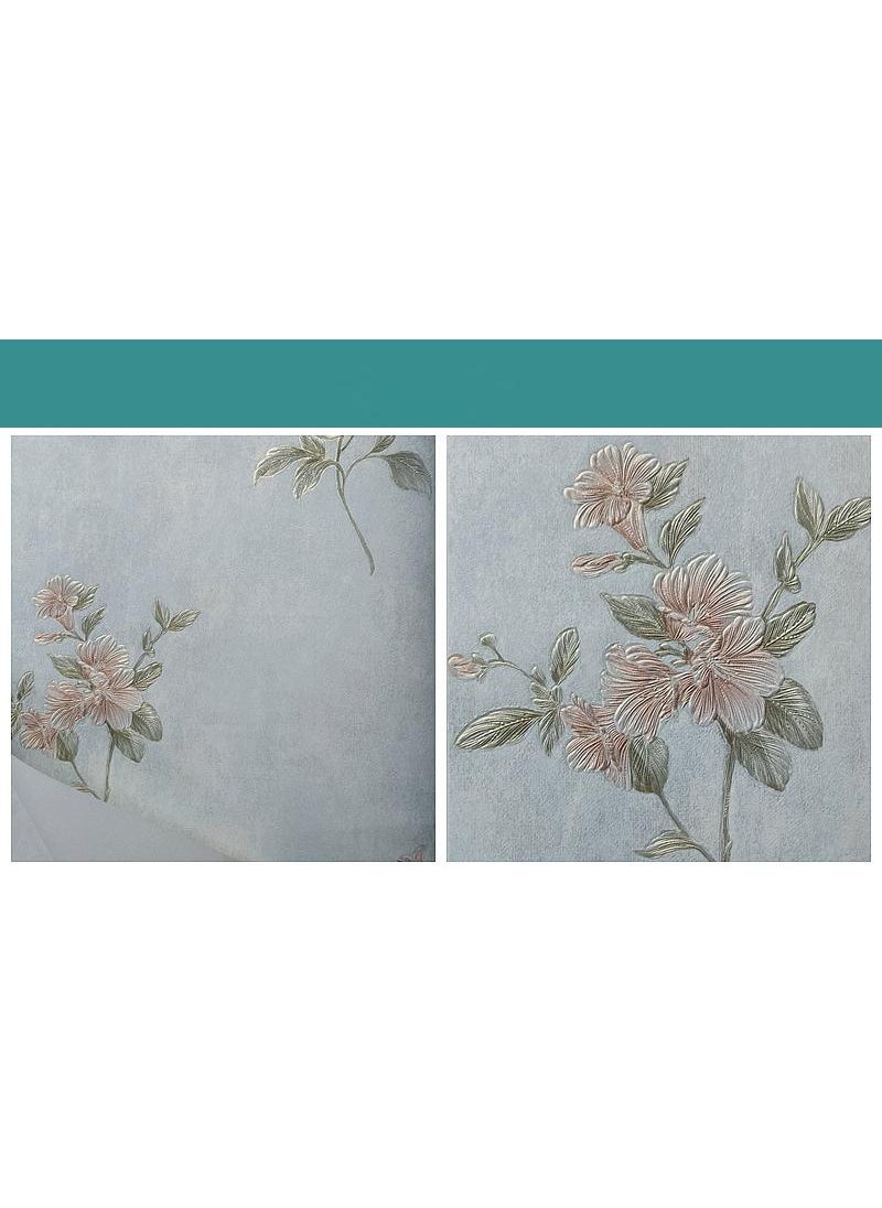 Bluejw - 3D Countryside Floral Wallpaper Simple For Bedrooms Living Rooms Hotel Beauty Salons Warm Roses Finely Pressed Wallpaper - Image 1