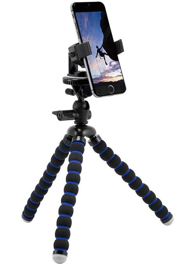 Arkon 11” Tripod Phone Mount for iPhone 11 XS XR X Galaxy Note 10 9 S10 S9 Retail Black, Model Number: MG2TRIXL - Image 2