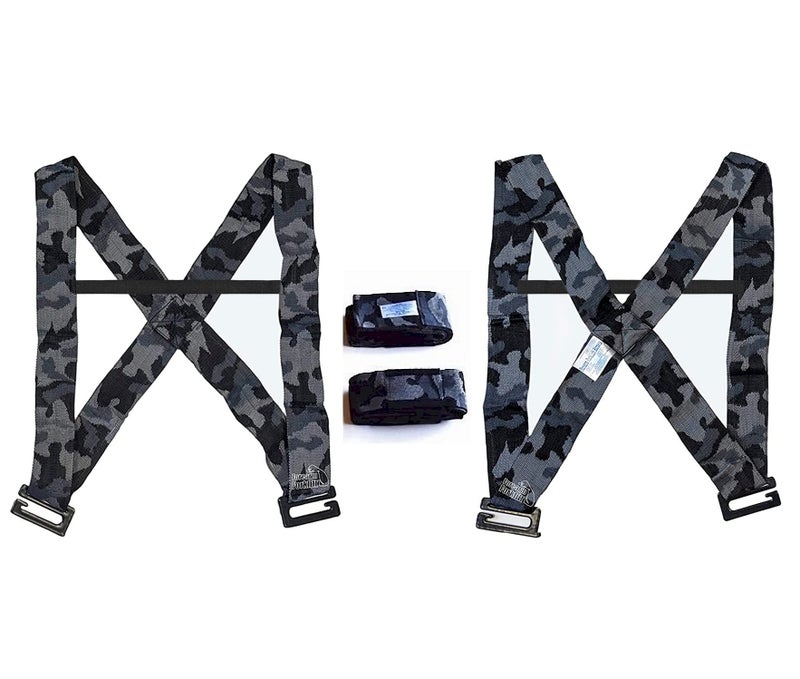Forearm Forklift Shoulder Harnessâ€“Orig. Model-Lift and Move Furniture, appliances, Supports up to 800 lb. Moving Harness Set, 2 Harnesses and 2 Center Straps That are ea 9â€™4â€ Long, 1 Pack, Urban Camo - Image 1