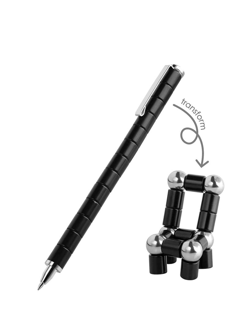 Excefore Magnetic Toy Pen, Magnetic Fidget Pen, Decompression Magnetic Metal Pen, Multifunction Writing Magnet Ballpoint Pen - Image 3