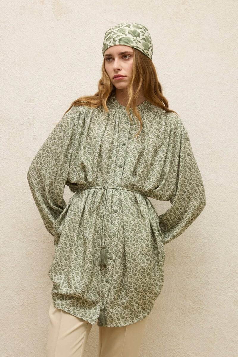 Manuka Viscose Patterned Tunic Rose Mint  - Image 2
