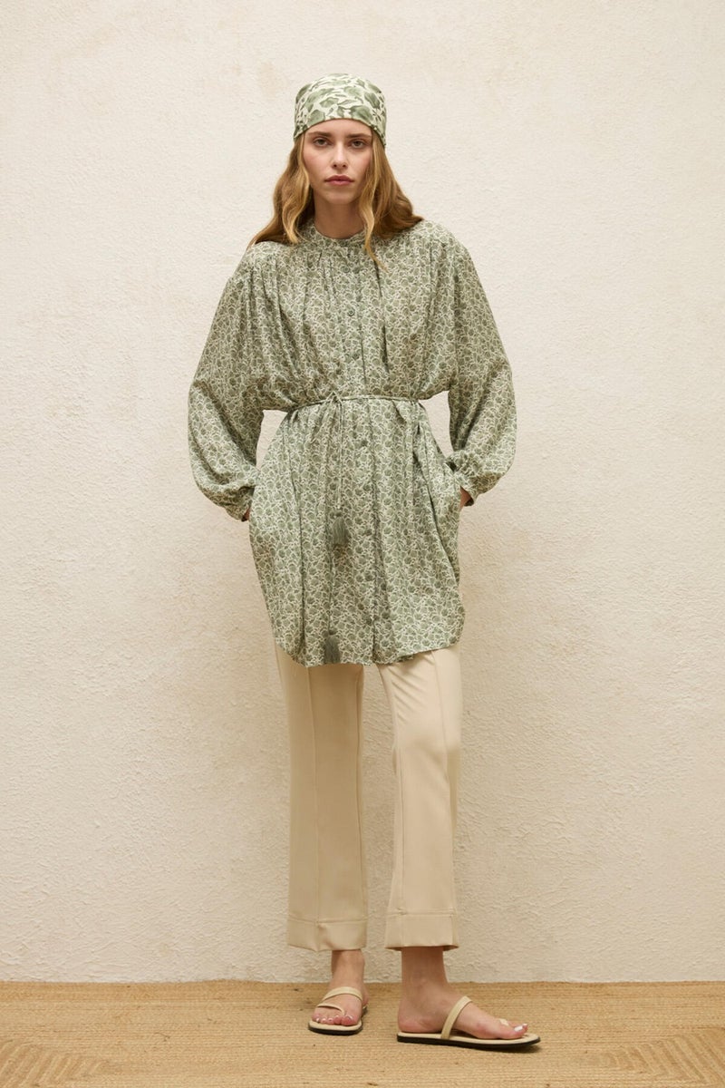 Manuka Viscose Patterned Tunic Rose Mint  - Image 3