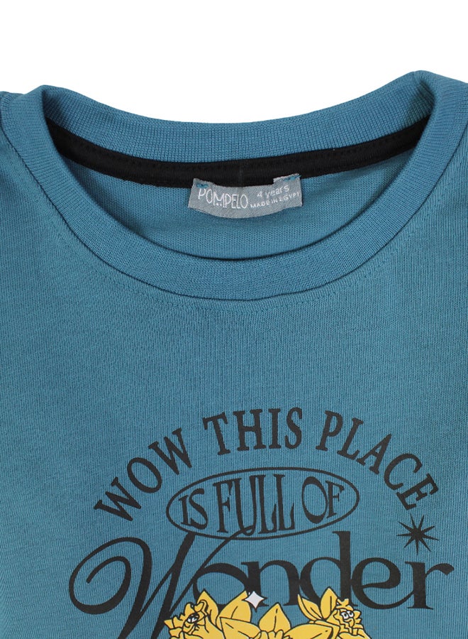 بمبيلو تي شيرت قطني للأولاد بطبعة - Image 3