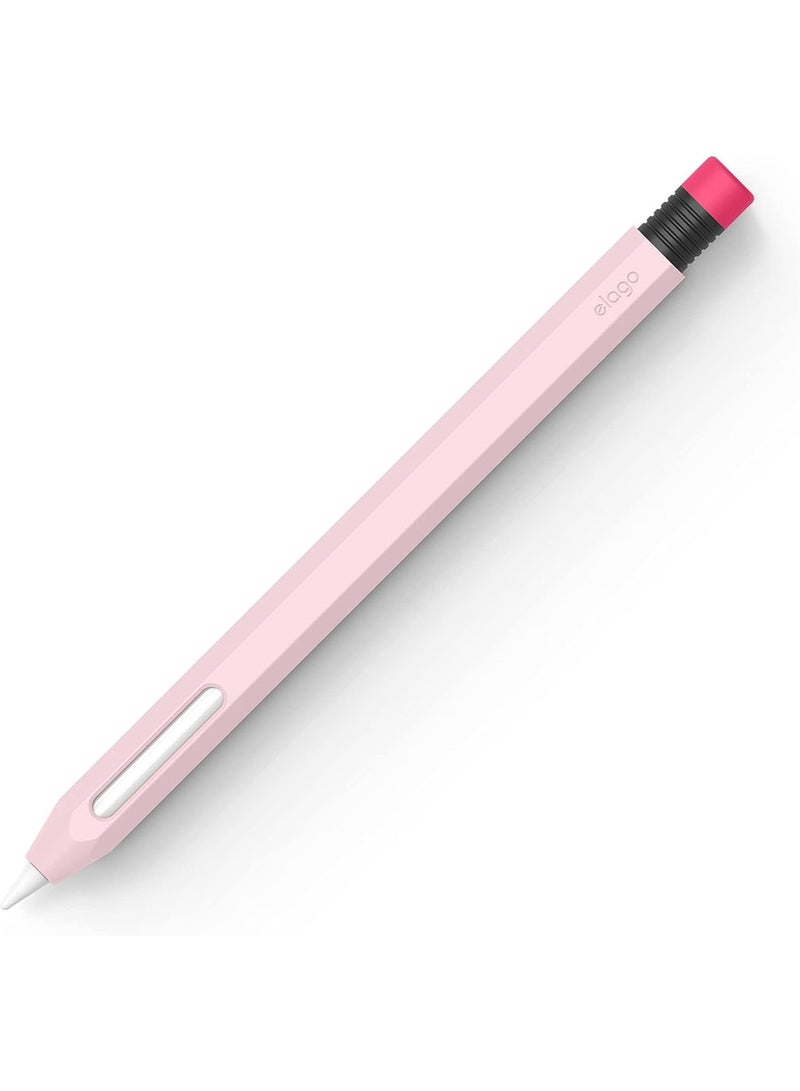 Elago Classic Pencil for Apple Pencil 2nd Generation Case Cover Sleeve, Classic Design, Compatible with Magnetic Charging and Double Tap - Lovely Pink