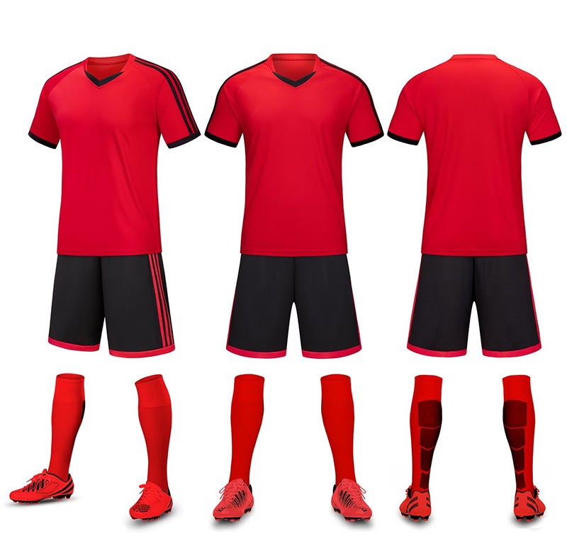 Speed Football Clothes Suit Children'S Game Clothes Students Short Sleeve Training Clothes Printing Soccer Clothes Printing Men - Image 3