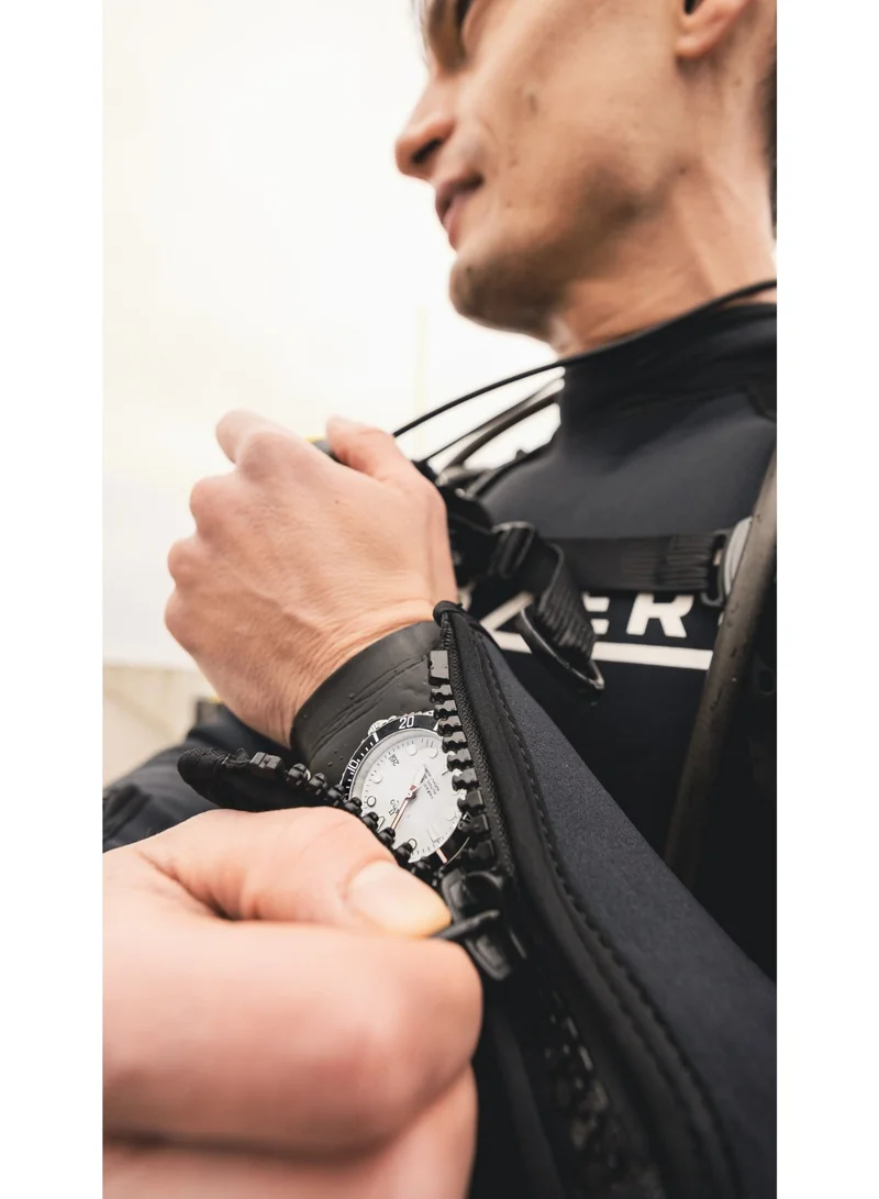 RATIO  Ratio FreeDiver Sapphire Stainless Steel White Dial Automatic RTF047 200M Men's Watch for Men | Best Price UAE
