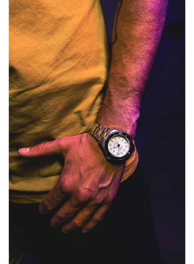 RATIO  Ratio FreeDiver Sapphire Stainless Steel White Dial Automatic RTF047 200M Men's Watch for Men | Best Price UAE