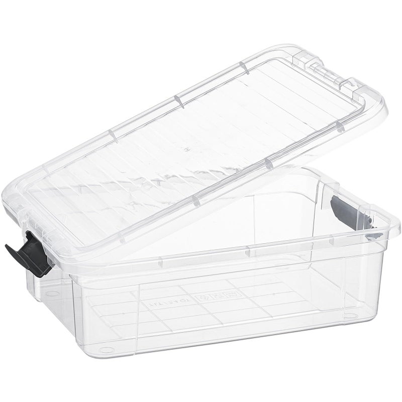 Superio 7.4 Quart Clear Plastic Storage Bin with Lid, Non-Toxic, BPA Free, Odor Free, Organizer Storage Box, Stackable Plastic Tote for Home, Garage, School, and Office - Image 5