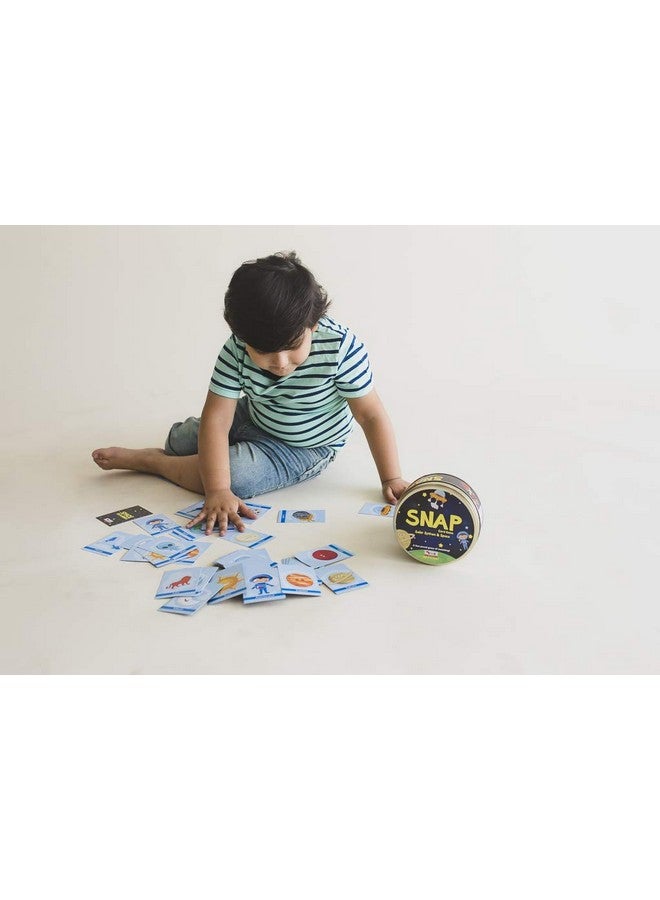 كوكوموكو كيدز لعبة تعليمية للأطفال من CocoMoco Kids Solar System Snap Flash Cards، لعبة STEM للأولاد والبنات، من عمر سنتين إلى ست سنوات (عبوة من 5 قطع) - Image 5