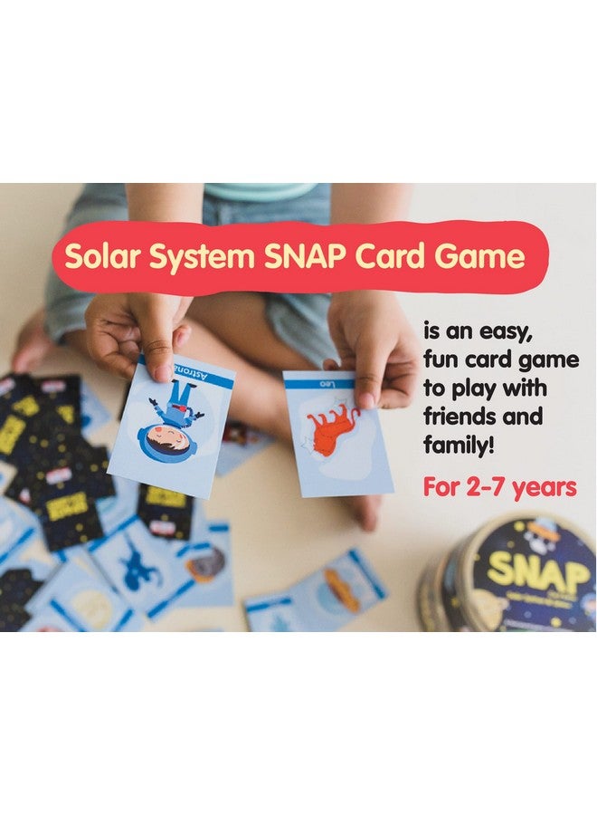 كوكوموكو كيدز لعبة تعليمية للأطفال من CocoMoco Kids Solar System Snap Flash Cards، لعبة STEM للأولاد والبنات، من عمر سنتين إلى ست سنوات (عبوة من 5 قطع) - Image 2