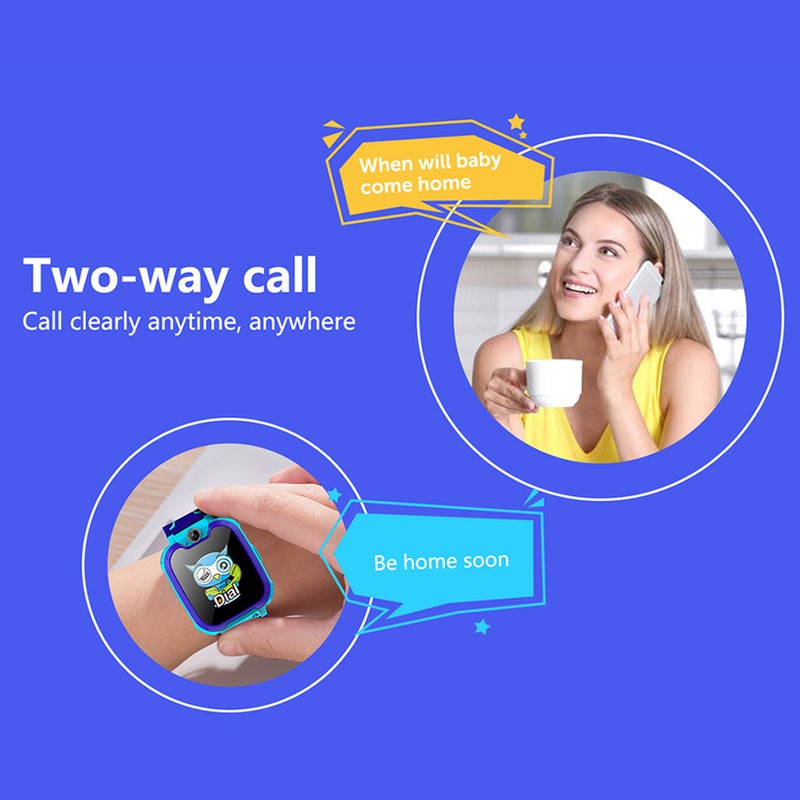 Kids Smart Watch 1.54 inches Touch Screen GPS Tracker SOS Call Game Voice Chat Camera IP65 Waterproof Wristwatch for Boys Girls Gifts - Image 3