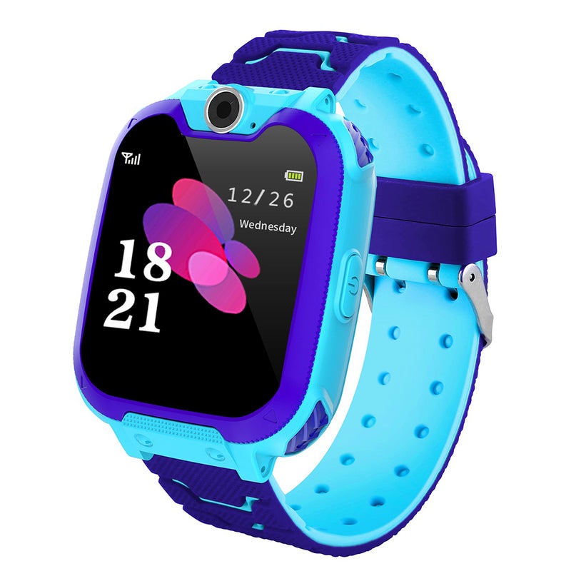 Kids Smart Watch 1.54 inches Touch Screen GPS Tracker SOS Call Game Voice Chat Camera IP65 Waterproof Wristwatch for Boys Girls Gifts - Image 1