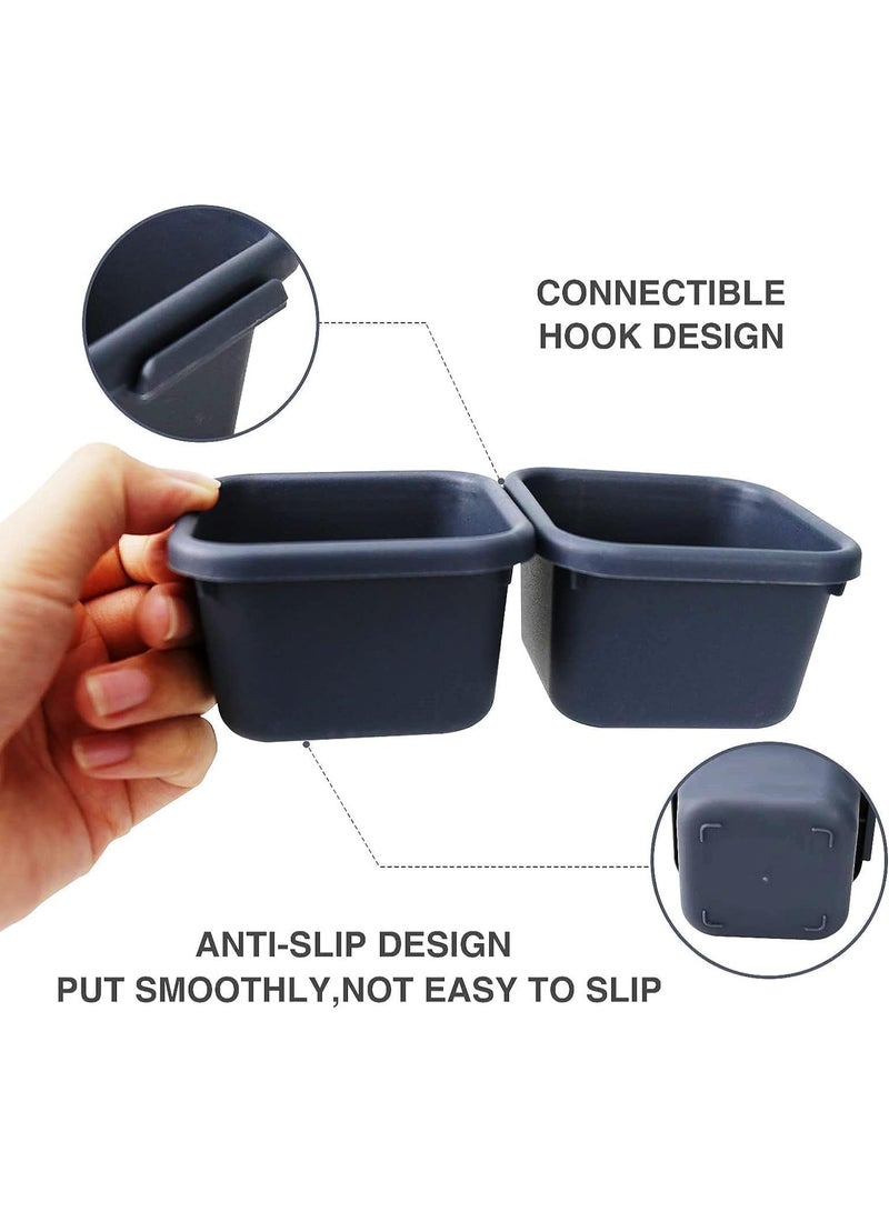 8pc صناديق الإيداع صناديق الأدراج مقسم، 3 حجم صناديق الإيداع من الأدراج البلاستيكية، مكتب المطبخ صناديق الإيداع من الأدراج المكياج، مكتب صناديق الأدراج صناديق الإيداع فوضوية. - Image 2