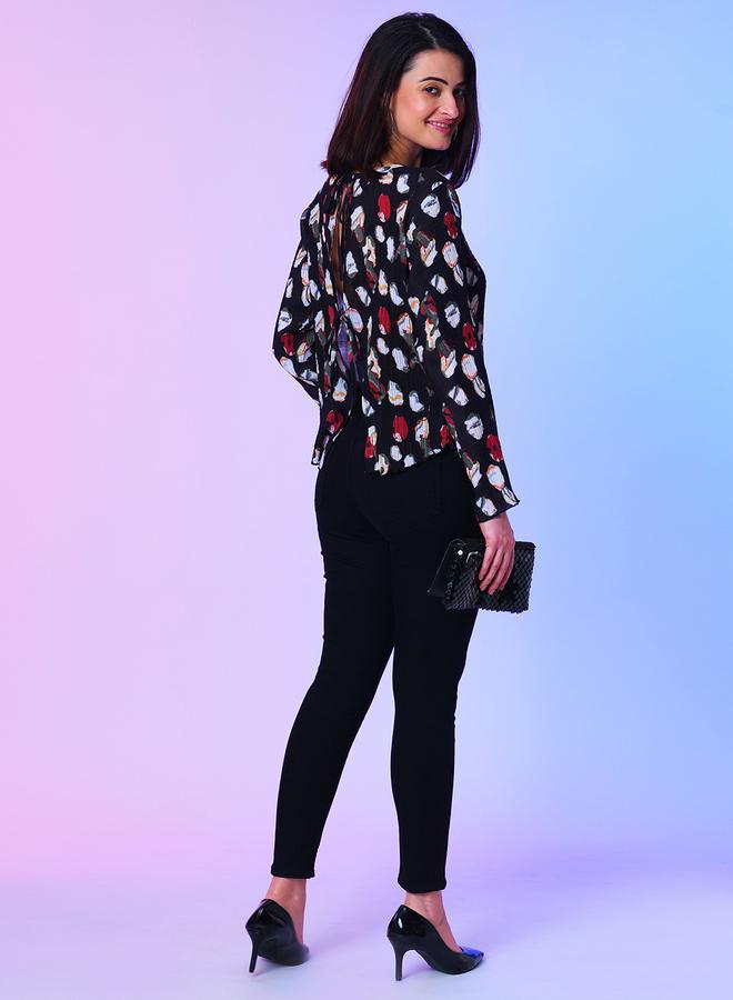 Globus Printed Round Neck Long Sleeves Top - Image 5