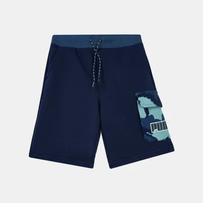 PUMA Kids' Alpha Cargo Sweat Shorts
