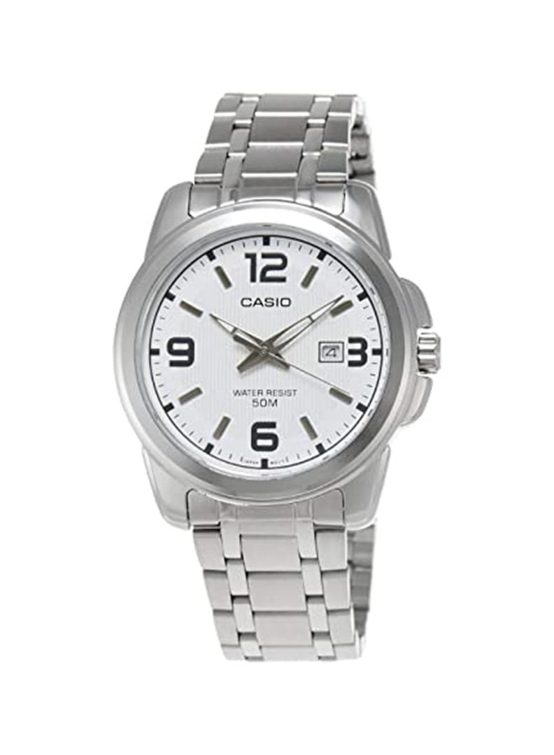 CASIO Men's Stainless Steel Analog Wrist Watch MTP-1314D-7AVDF - Silver - Image 1