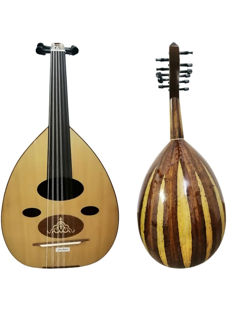 موسيقى الكرز عود موسيقي لوكس محمود داغر فئة D مع حقيبة و 2 ريشة عزف