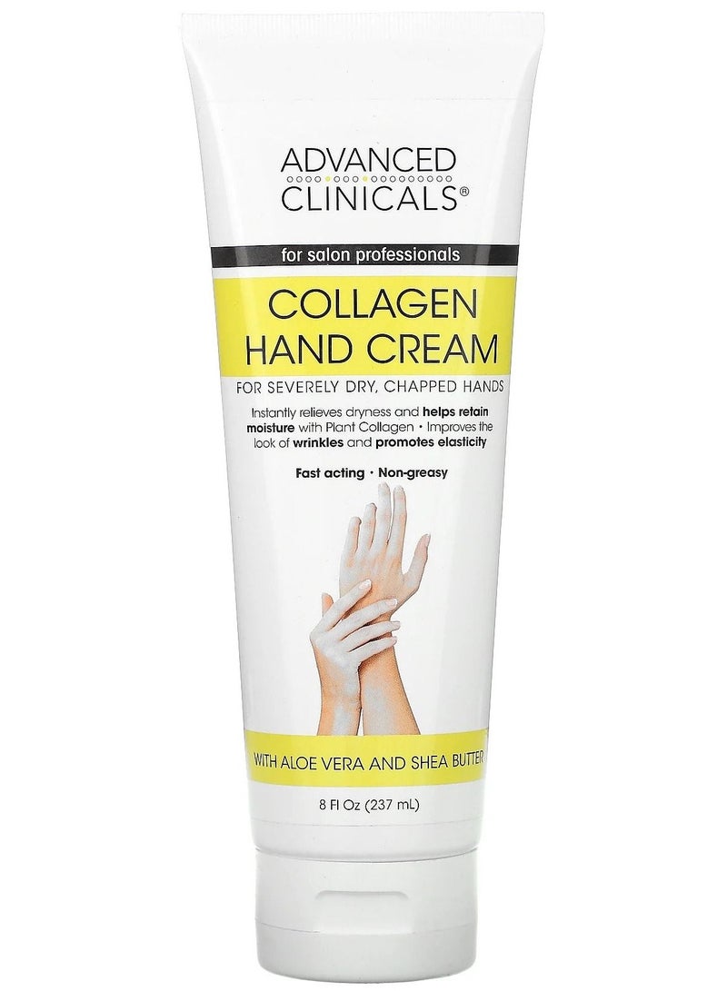 Advanced Clinicals, Collagen Hand Cream, 8 fl oz 237 ml