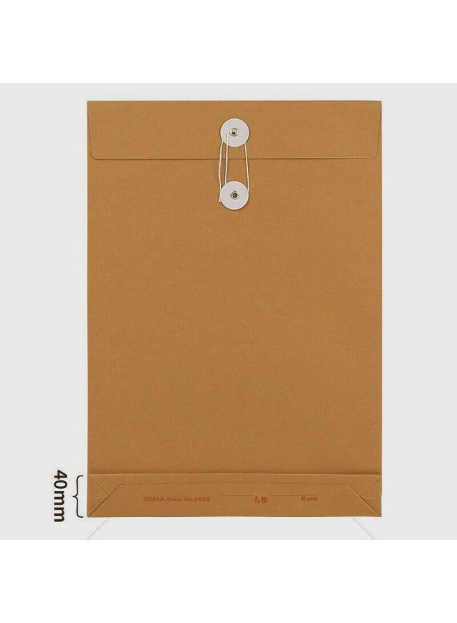 Simaa 50 A4 ورق كرافت ملف المجلدات 150g، عرض جانبي 4cm، للمستندات الشخصية، العطاءات، العقود، لوازم المكتب، 20180 - Image 5
