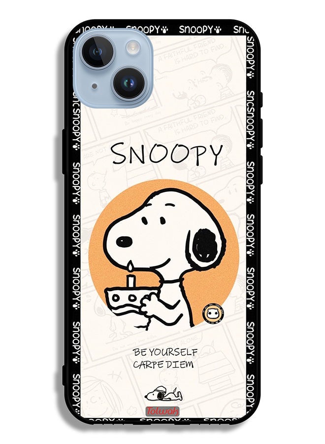 Tolwak Apple iPhone 14 Plus Protective Case Snoopy Be Yourself - Image 2