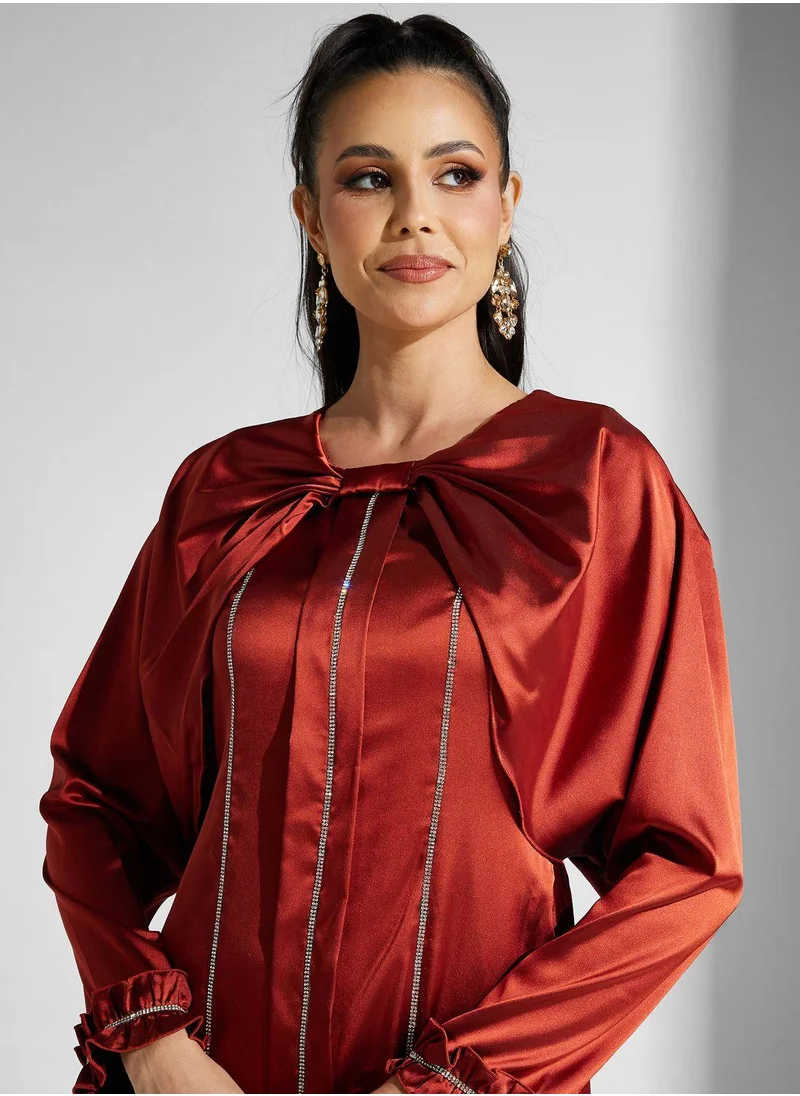 جولدن ابل Embellished Kaftan Dress