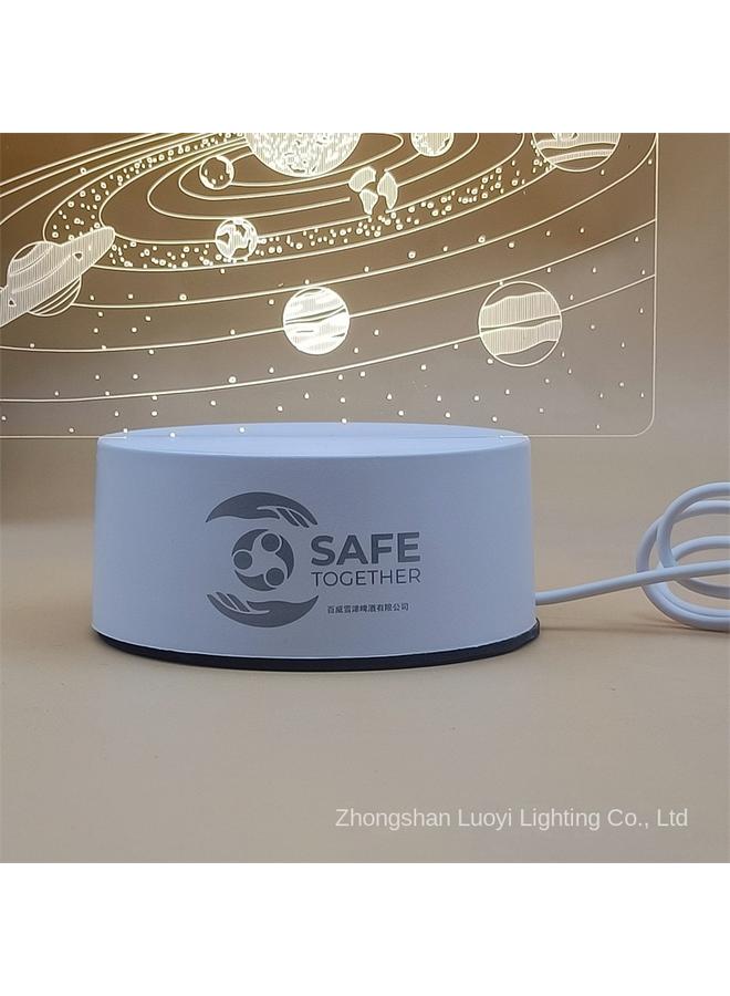 Bluejw Creative 3d Nightlight Acrylic Atmosphere Gift Bedside Atmosphere Lamp Activity Gift DIY Table Lamp - Image 2