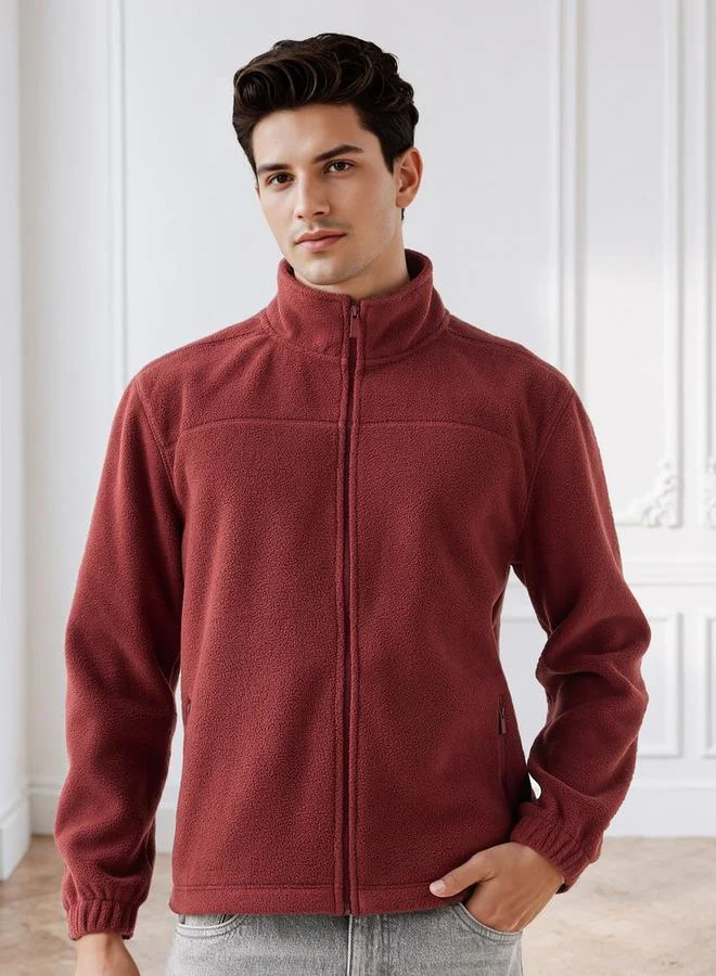 Splash FAV Men's Regular Fit Fleece Zip Closure Jacket