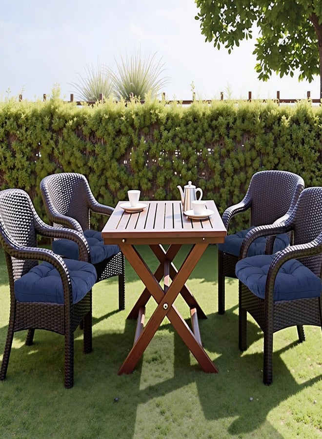 MTMR Water-Repellent Outdoor Chair Cushions Set of 2, 19”X19” Patio Chair Cushions with High Elasticity PP Cotton, No Fading Tufted Seat Cushions for Outdoor Furniture, Thick and Large Patio Cushions - Image 3