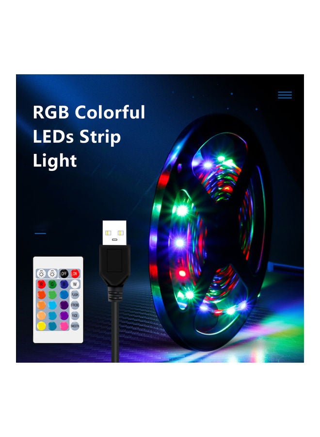 إسكدنيا مصباح بإضاءة متعددة الألوان RGB قابل للتعتيم بمنفذ USB مع جهاز تحكم عن بعد متعدد الألوان 5متر - Image 2