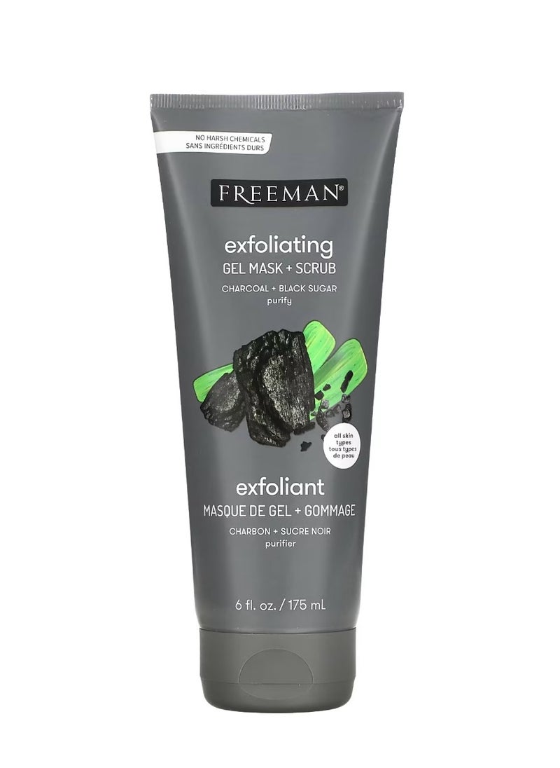 Freeman Beauty Feeling Beautiful Charcoal With Black Sugar Polishing And Exfoliating Gel Mask 6 fl oz (175)  - Image 1