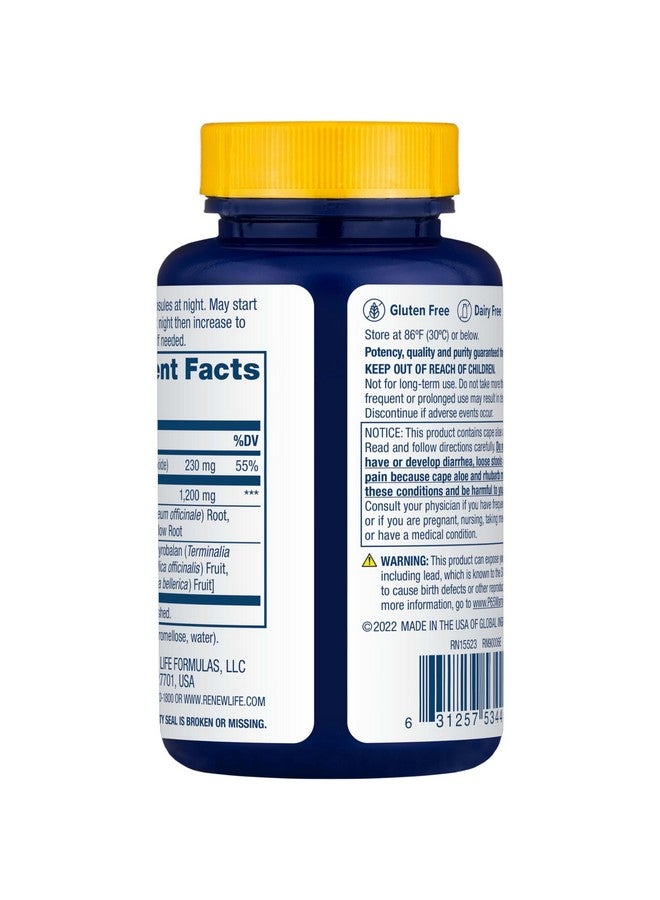 تركيبة عشبية من رينيو لايف كلينز مور مع المغنيسيوم لتخفيف الإمساك العرضي طوال الليل؛ تساعد على تعزيز التخلص من الفضلات والسموم؛ خالية من الغلوتين ومنتجات الألبان والصويا؛ 60 كبسولة نباتية* - Image 5