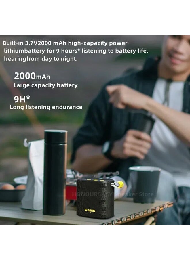 W-KING - W-KING D2 Wireless Bluetooth Speakers Portable Subwoofer Outdoor IPX7 Waterproof Riding Mini Sound FM Radio High Volume Boom box - Image 1