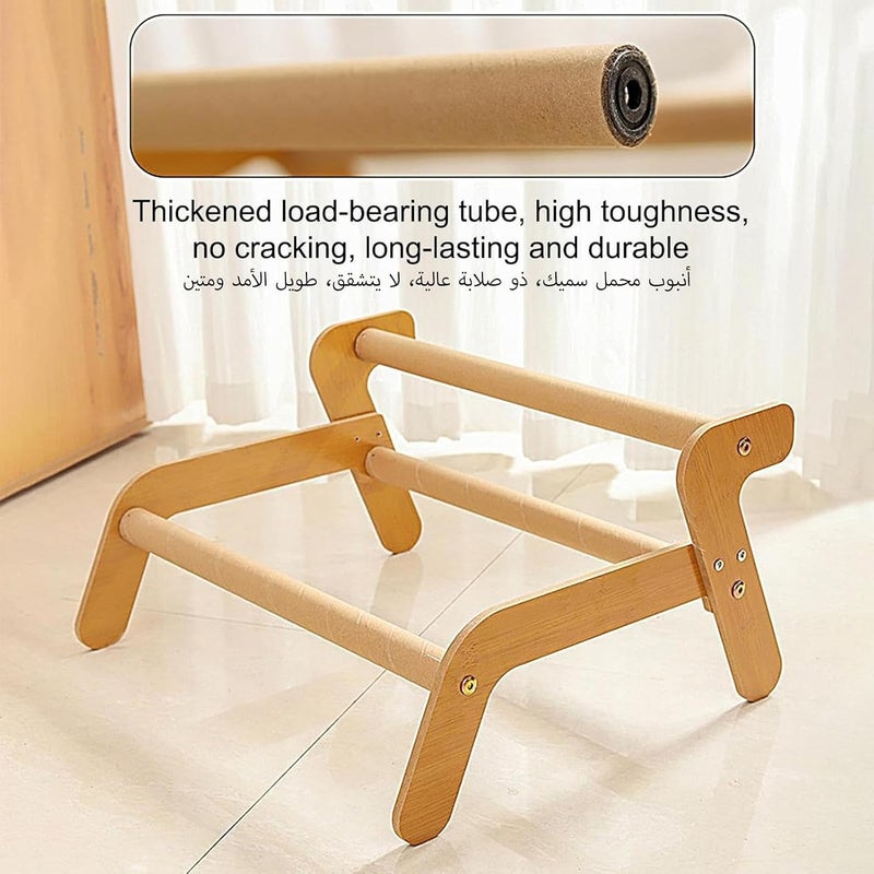 Keysweet Wooden Cat Chair Cats Sofa with Sisal Scratching Pad Scratching Couch,Cozy Scratcher Multipurpose Furniture Protector Exercise Tool for Bored Cat Pet - Image 4