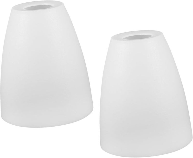 CHILDWEET 2pcs Plastic Lamp Shades Opening Flat Mouth Replacement Lamp Covers for Wall Lights Home Decor and Easy to Install - Image 1