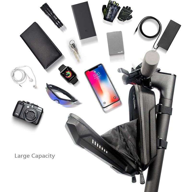 Epessa Scooter Storage Bag,Scooter Handlebar Bag,Front Hanging Bag for Mijia M365 Sedway ES ES1/ES2/ES3 Fit for Carrying Charger Tools Repair Tools|Large Capacity|EVA Material (2L) - Image 5