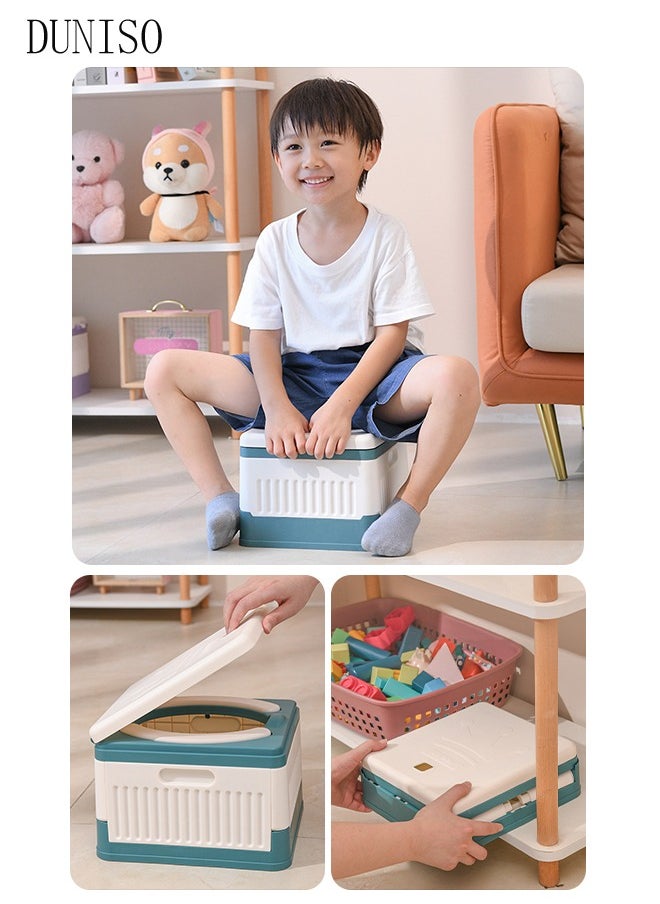 DUNISO Folding Potty Training Toilet for Kids, Folding Car potty with Storage Bags, Travel Potty Chair for Kids, Portable Toilet for Camping Outdoor and Indoor  - Image 3