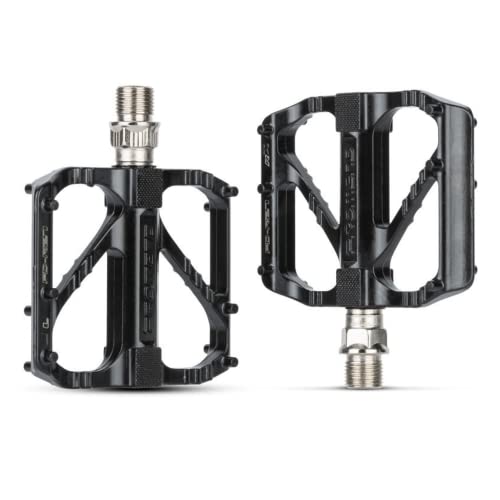 Yellowfin Aluminium Alloy DU Bearing Lightweight Bicycle Pedals With12 Anti-Skid Pins for Road Mountain BMX MTB Bike (PD-R27) - Image 1