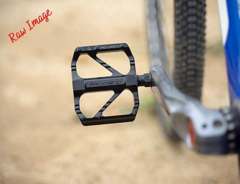 Yellowfin Aluminium Alloy DU Bearing Lightweight Bicycle Pedals With12 Anti-Skid Pins for Road Mountain BMX MTB Bike (PD-R27) - Image 3
