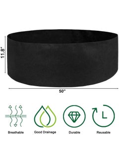 Generic 2 Pack 100 Gallon Fabric Raised Garden Planting Beds, Heavy Duty Round Plant Grow Bags Breathable Non-Woven Planting Container  - Image 2