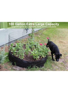 Generic 2 Pack 100 Gallon Fabric Raised Garden Planting Beds, Heavy Duty Round Plant Grow Bags Breathable Non-Woven Planting Container  - Image 3