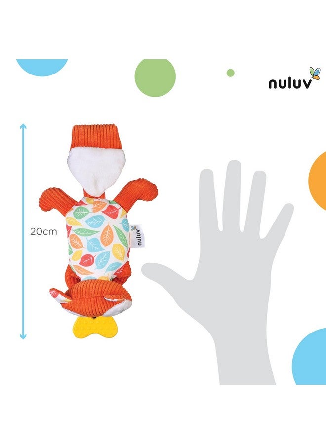 nuluv Squirrel Soft Toy - Teether, Squeaky Crinkle Squirrel Play Toy For Baby 3 Months+ - Image 5
