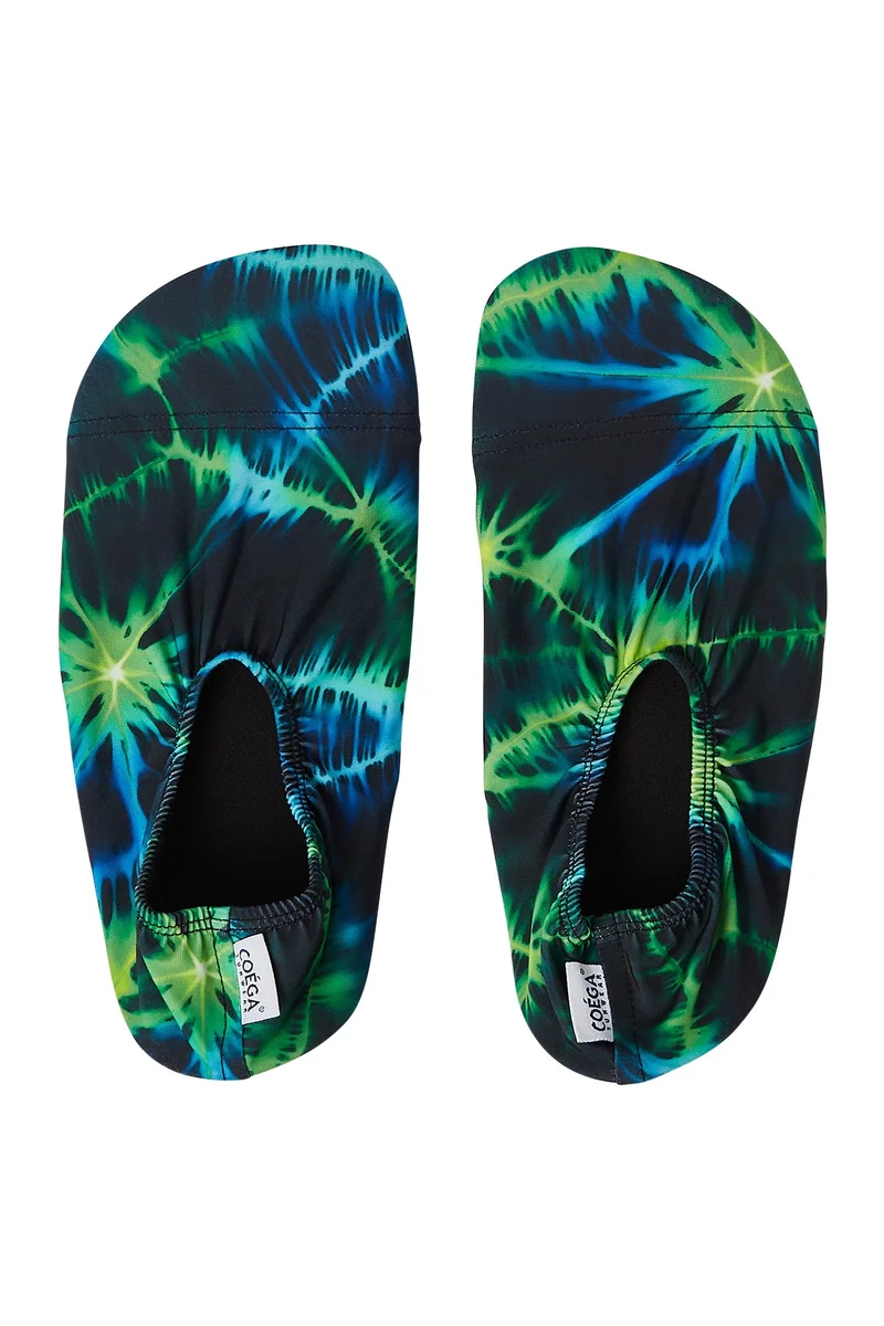 COEGA SUNWEAR COEGA Boys Baby/Kids/Youth Pool Shoes - Nero Green Tie Dye