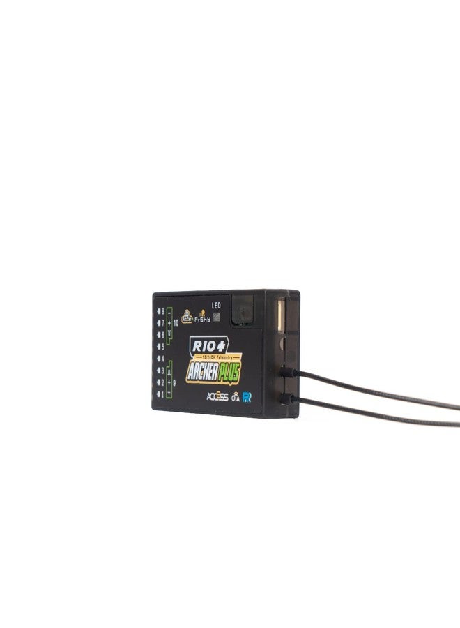 FrSky Archer Plus R10+ Receiver - 10 Configurable Ports Dual Detachable Antennas Access & D16 Compatible Enhanced Anti-RF Interference Black Box & Telemetry SBUS/FBUS Support - Image 2