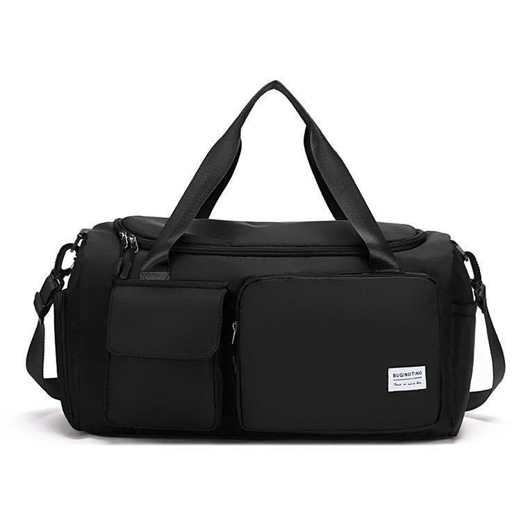 Generic Wholesale Travel Bag Short-distance Boarding Business Travel Large Capacity Lightweight Duffel Bag Mens and Womens Fashion Yoga Gym Bag Black 
