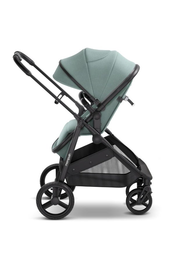 Mompush - Wiz 2 in 1 Baby Stroller with Bassinet Mode, Green, 0-3 Y - Image 4
